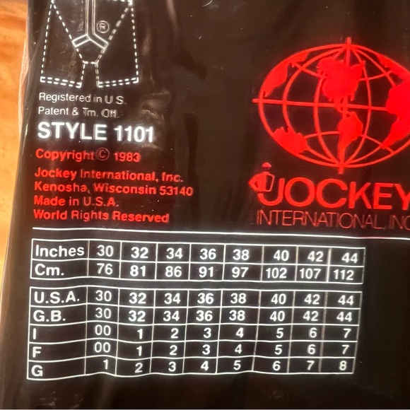 Vintage NWT Jockey White Midway Boxer Brief style 1101 Made in USA - Picture 5 of 6